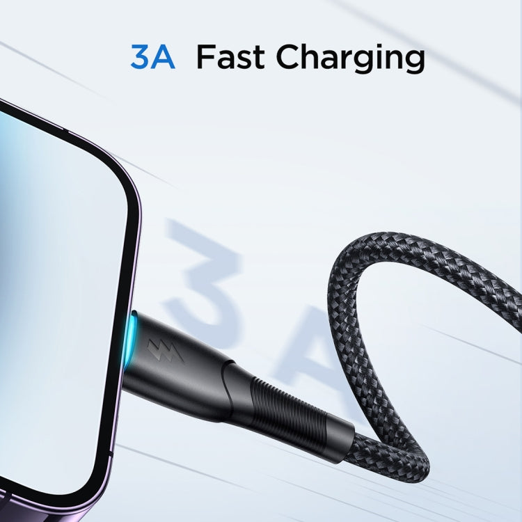 JOYROOM SA32-AL3 Starry Series 3A USB to 8 Pin Fast Charging Data Cable, Length:1m(Black) - Normal Style Cable by JOYROOM | Online Shopping South Africa | PMC TechLife