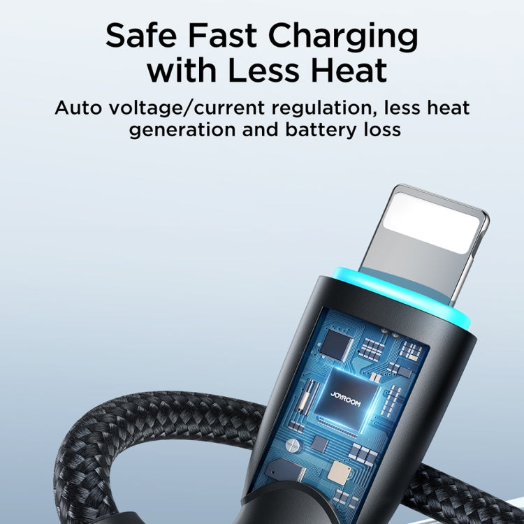 JOYROOM SA32-AL3 Starry Series 3A USB to 8 Pin Fast Charging Data Cable, Length:1m(Black) - Normal Style Cable by JOYROOM | Online Shopping South Africa | PMC TechLife
