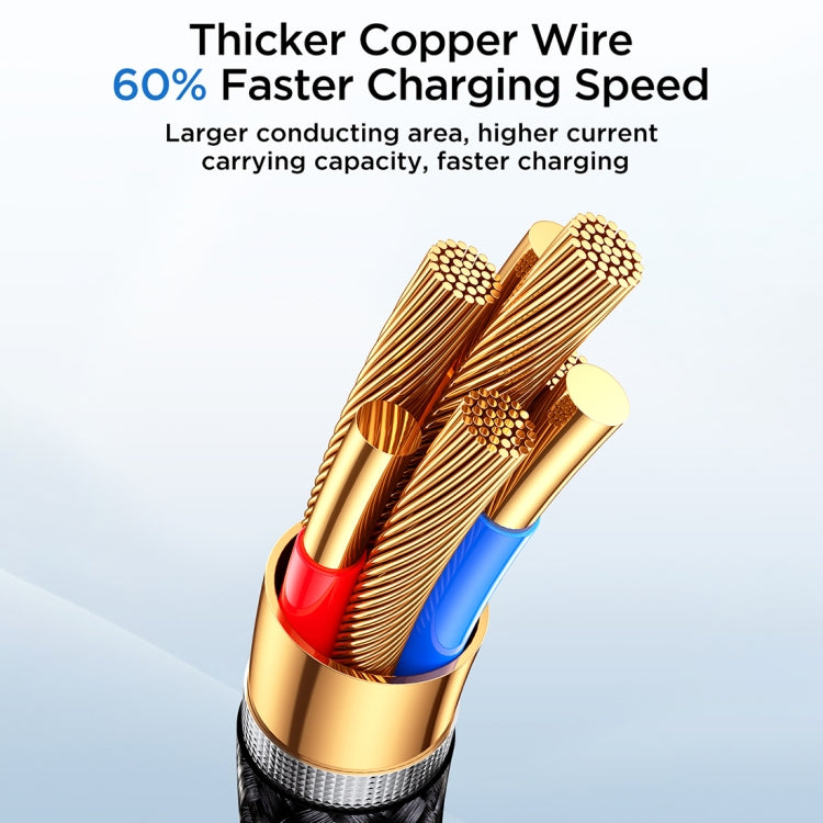 JOYROOM SA32-AL3 Starry Series 3A USB to 8 Pin Fast Charging Data Cable, Length:1m(Black) - Normal Style Cable by JOYROOM | Online Shopping South Africa | PMC TechLife