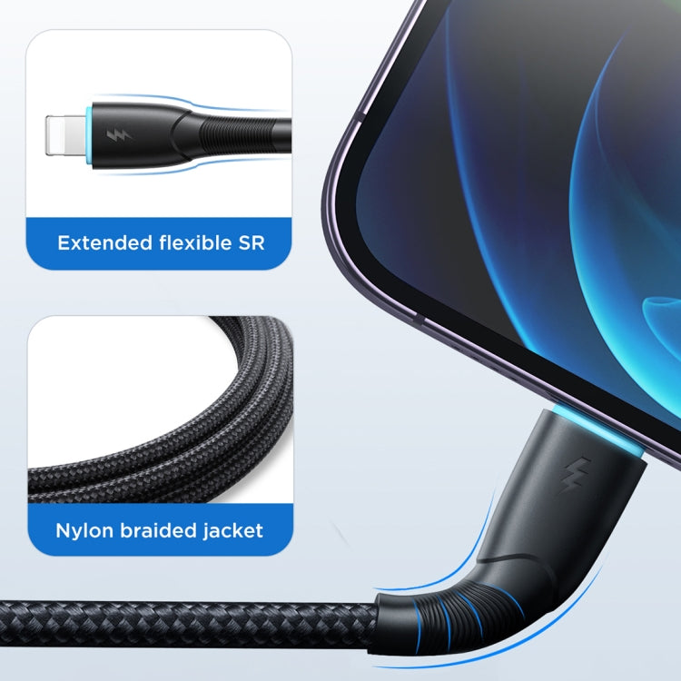 JOYROOM SA32-AL3 Starry Series 3A USB to 8 Pin Fast Charging Data Cable, Length:1m(Black) - Normal Style Cable by JOYROOM | Online Shopping South Africa | PMC TechLife