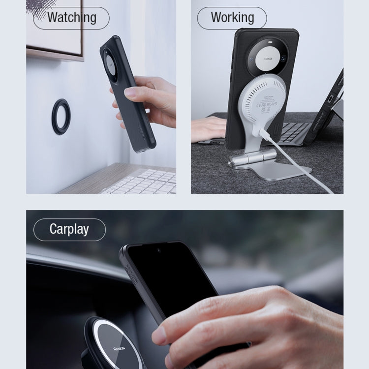 For Huawei Mate 60 NILLKIN Frosted Shield Pro Magnetic Magsafe Phone Case(Green) - Huawei Cases by NILLKIN | Online Shopping South Africa | PMC TechLife | Buy Now Pay Later Mobicred