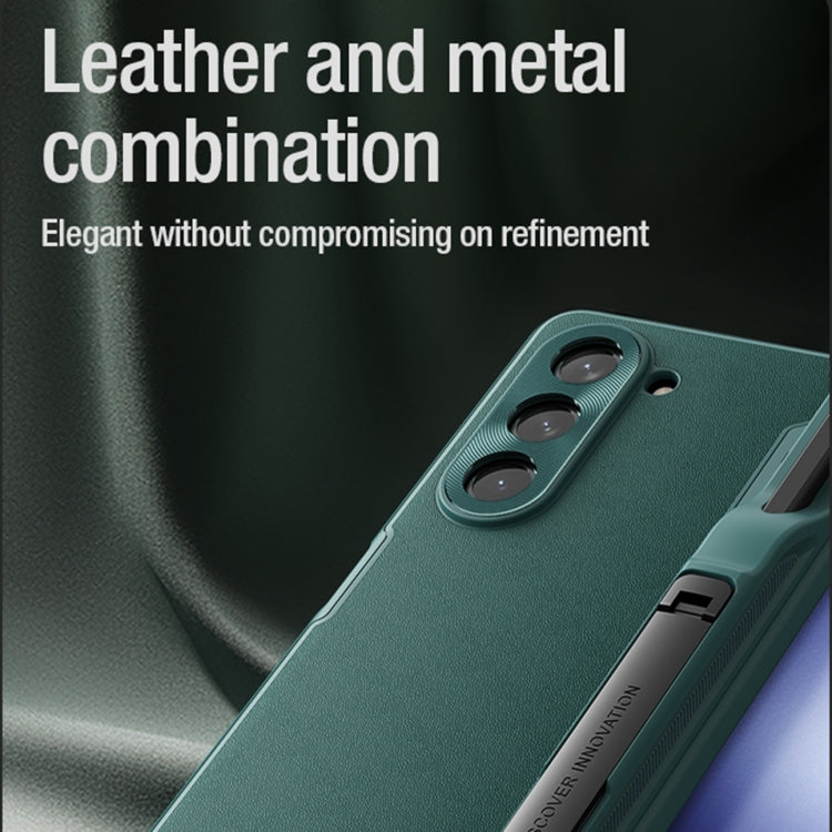 For Samsung Galaxy Z Fold5 NILLKIN CamShield Fold Series PC + TPU Phone Case with Pen Slot(Green) - free shipping - PMC TechLife - Order now!