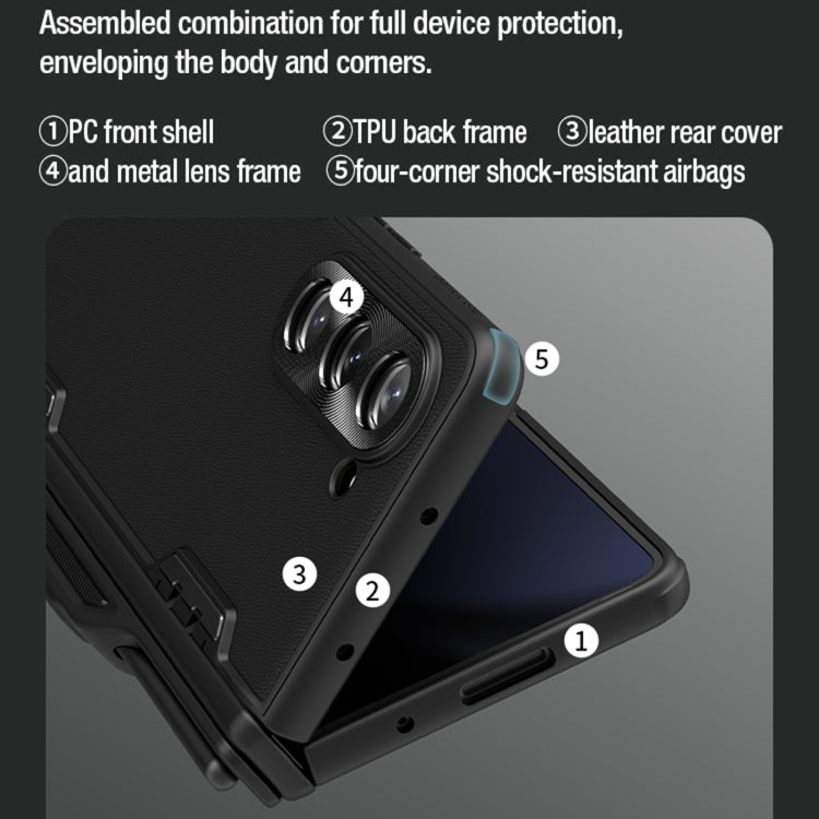 For Samsung Galaxy Z Fold5 NILLKIN CamShield Fold Series PC + TPU Phone Case with Pen Slot(Green) - free shipping - PMC TechLife - Order now!