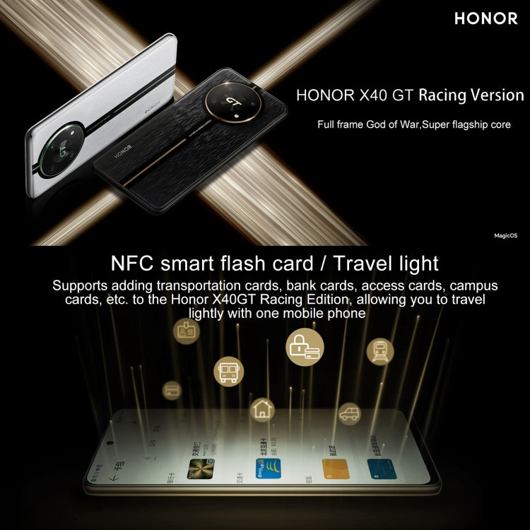 Honor X40 GT Racing, 12GB+512GB , 6.81 inch Magic OS 7.0 Snapdragon 888 Octa Core up to 2.84GHz, Network: 5G, OTG, NFC, Not Support Google Play(Racing Silver) - free shipping - PMC TechLife - Order now!