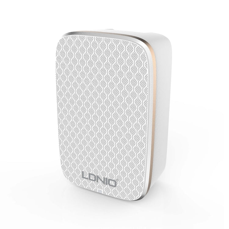 LDNIO A2204 2 in 1 12W Dual USB Interface Travel Charger Mobile Phone Charger with 8 Pin Data Cable, UK Plug - free shipping - PMC TechLife - Order now!