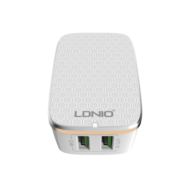 LDNIO A2204 2 in 1 12W Dual USB Interface Travel Charger Mobile Phone Charger with Micro USB Data Cable, EU Plug - free shipping - PMC TechLife - Order now!
