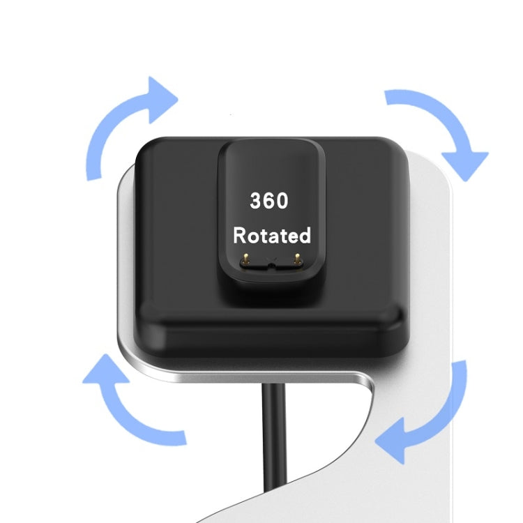 For Fitbit Charge 6 / Luxe Portable Magnetic Metal Charger Holder(Grey) - Charger by PMC TechLife | Online Shopping South Africa | PMC TechLife