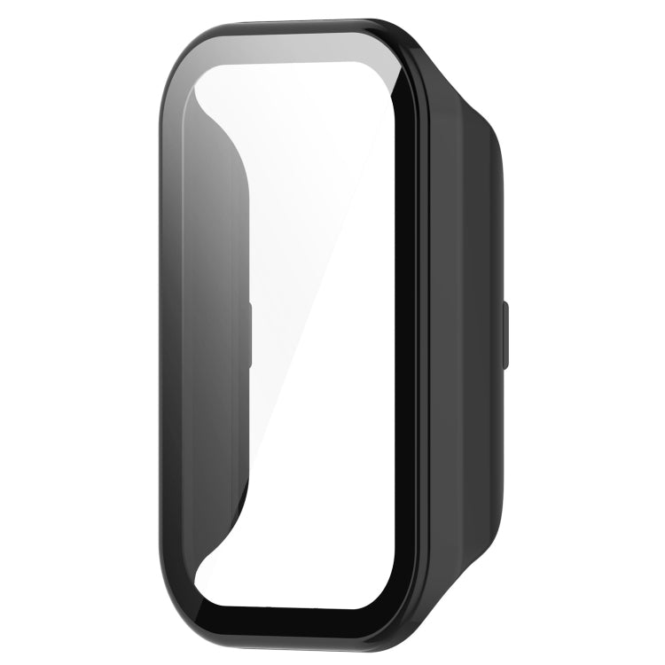 For Xiaomi Smart Band 8 Active / Redmi Band 2 PC + Tempered Film Integrated Watch Protective Case(Black) - Watch Cases by PMC TechLife | Online Shopping South Africa | PMC TechLife