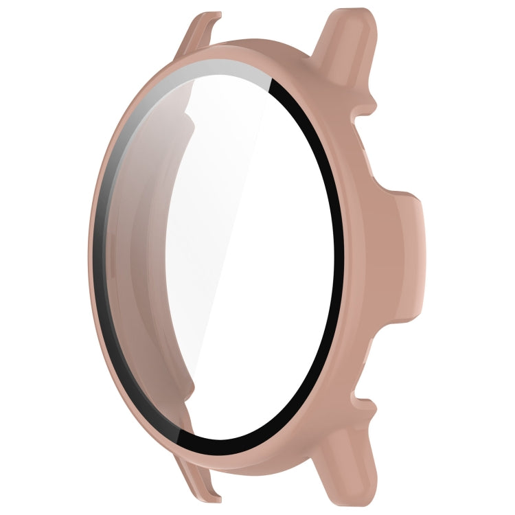 For Garmin vivoactive 5 / Active 5 PC + Tempered Film Integrated Watch Protective Case(Pink) - Watch Cases by PMC TechLife | Online Shopping South Africa | PMC TechLife