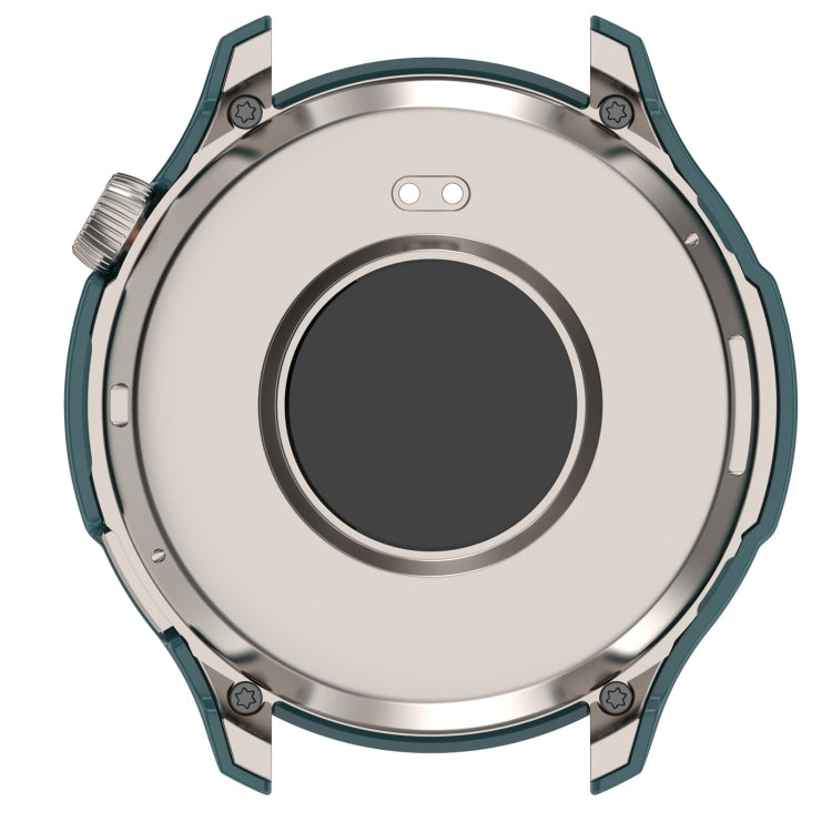 For Amazfit Balance A2286 PC + Tempered Film Integrated Watch Protective Case(Pine Green) - Watch Cases by PMC TechLife | Online Shopping South Africa | PMC TechLife