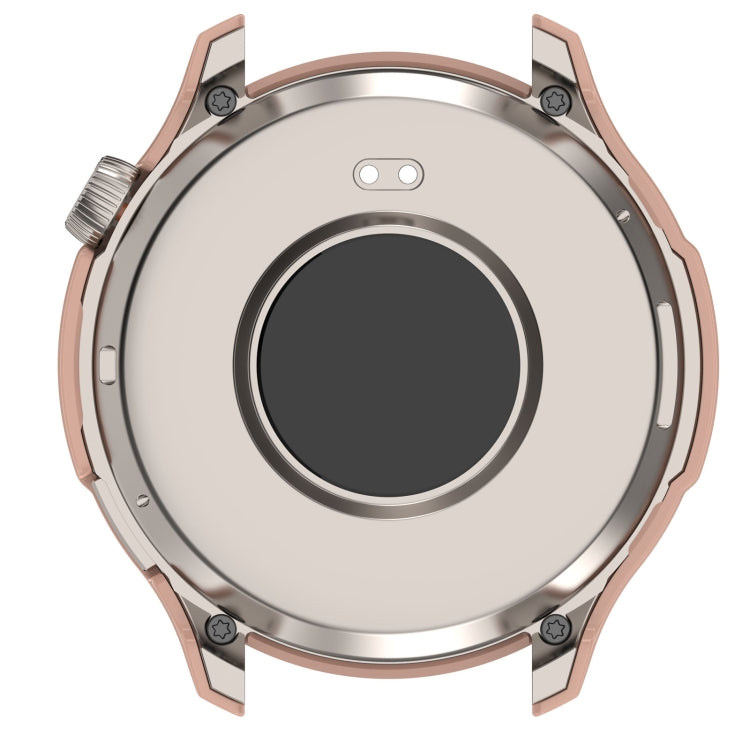 For Amazfit Balance A2286 PC + Tempered Film Integrated Watch Protective Case(Pink) - Watch Cases by PMC TechLife | Online Shopping South Africa | PMC TechLife