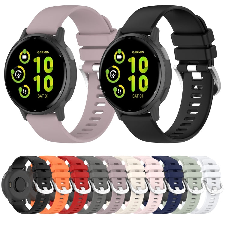 For Garmin vivoactive 5 / Active 5 20mm Silicone Watch Band(Pink) - Watch Bands by PMC TechLife | Online Shopping South Africa | PMC TechLife