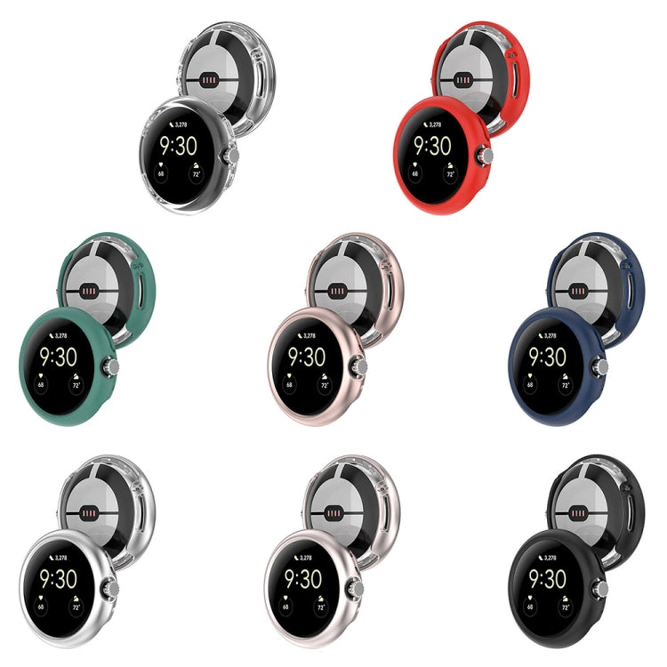 For Google Pixel Watch 2 Half Pack Hollow PC Watch Protective Case(Midnight Blue) - Watch Cases by PMC TechLife | Online Shopping South Africa | PMC TechLife