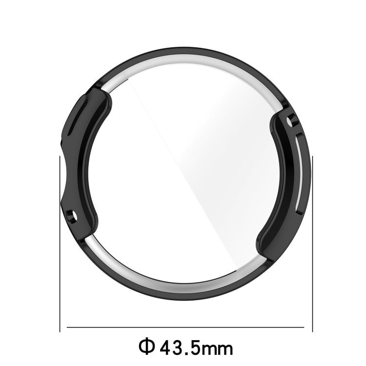 For Google Pixel Watch 2 Full Coverage TPU Electroplated Watch Protective Case(Transparent White) - Watch Cases by PMC TechLife | Online Shopping South Africa | PMC TechLife