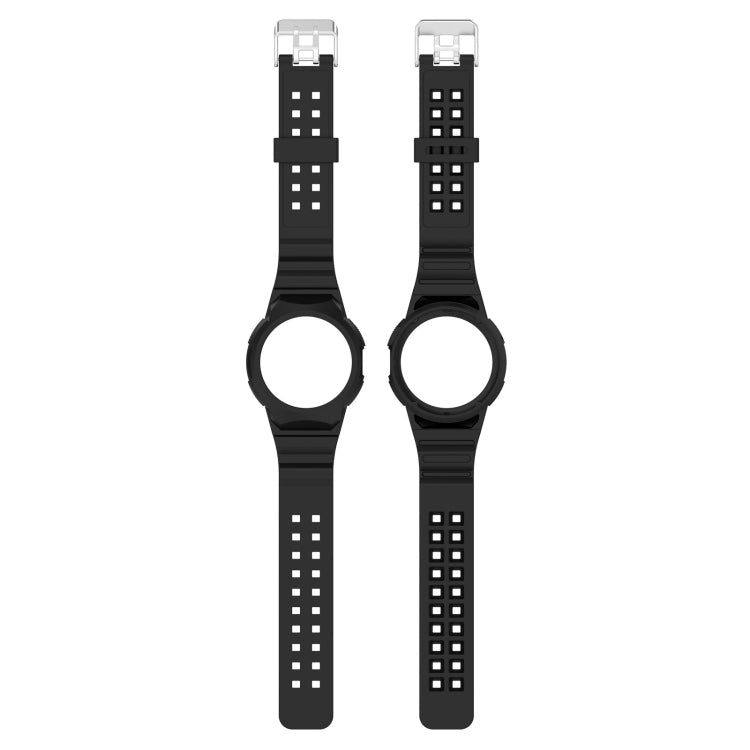 For Google Pixel Watch 2 Integrated Fully Enclosed Silicone Watch Band(Black) - Watch Bands by PMC TechLife | Online Shopping South Africa | PMC TechLife