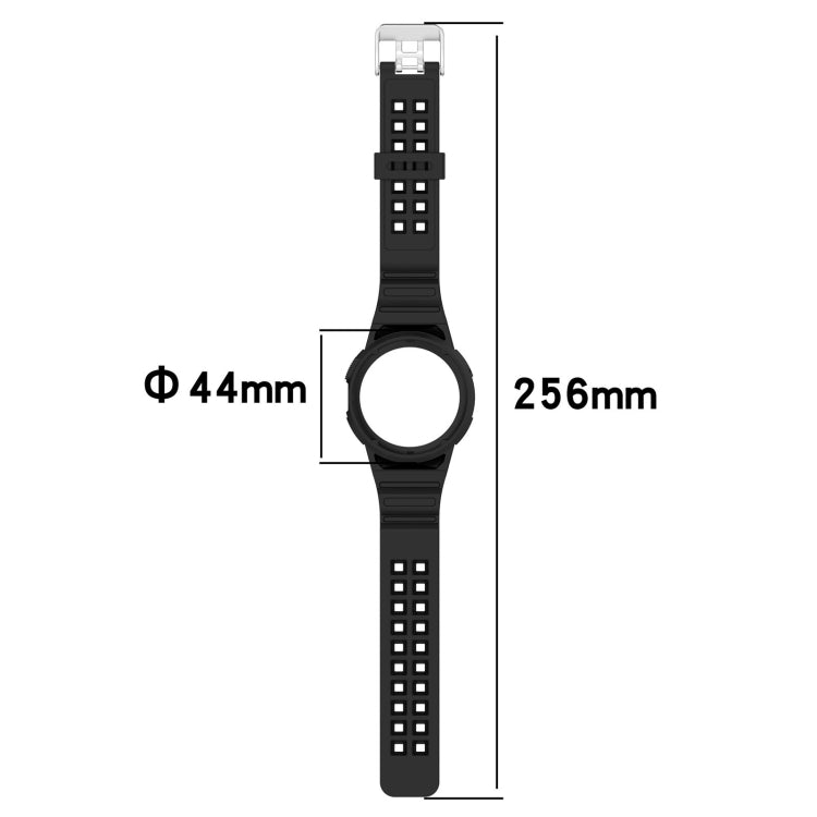 For Google Pixel Watch 2 Integrated Fully Enclosed Silicone Watch Band(Transparent Black) - Watch Bands by PMC TechLife | Online Shopping South Africa | PMC TechLife