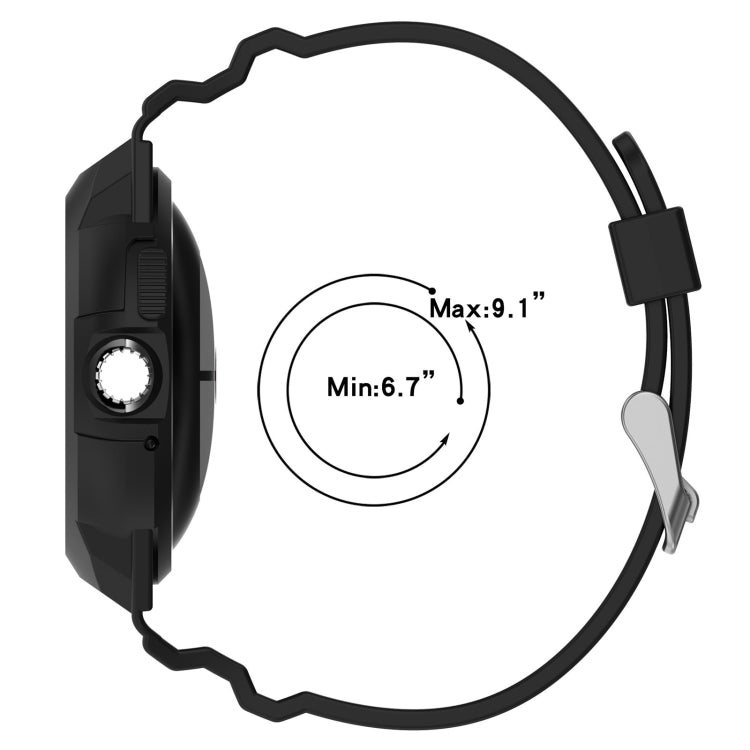 For Google Pixel Watch 2 Integrated Fully Enclosed Silicone Watch Band(Transparent) - Watch Bands by PMC TechLife | Online Shopping South Africa | PMC TechLife