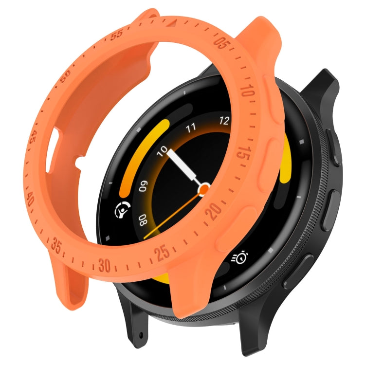 For Garmin Venu 3S Half Pack Hollow TPU Armor Watch Protective Case(Orange) - Watch Cases by PMC TechLife | Online Shopping South Africa | PMC TechLife