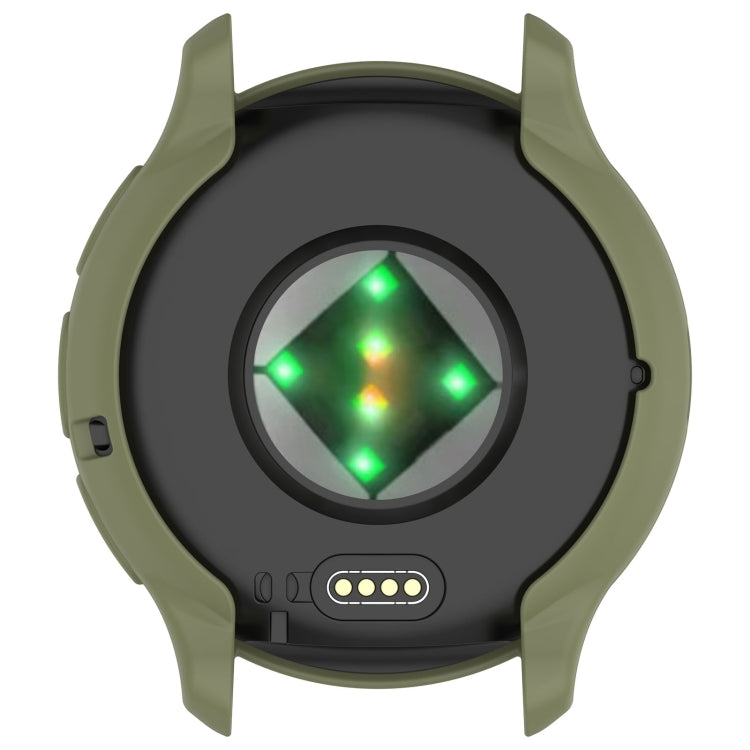 For Garmin Venu 3 Half Pack Hollow TPU Armor Watch Protective Case(Green) - Watch Cases by PMC TechLife | Online Shopping South Africa | PMC TechLife