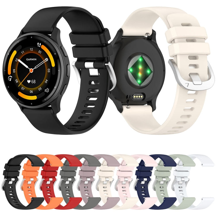 For Garmin Venu 3 Liquid Glossy Silver Buckle Silicone Watch Band(Black) - Watch Bands by PMC TechLife | Online Shopping South Africa | PMC TechLife