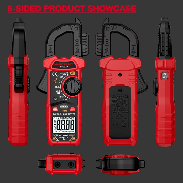 HABOTEST HT207B Multifunctional Digital Clamp Multimeter - free shipping - PMC TechLife - Order now!