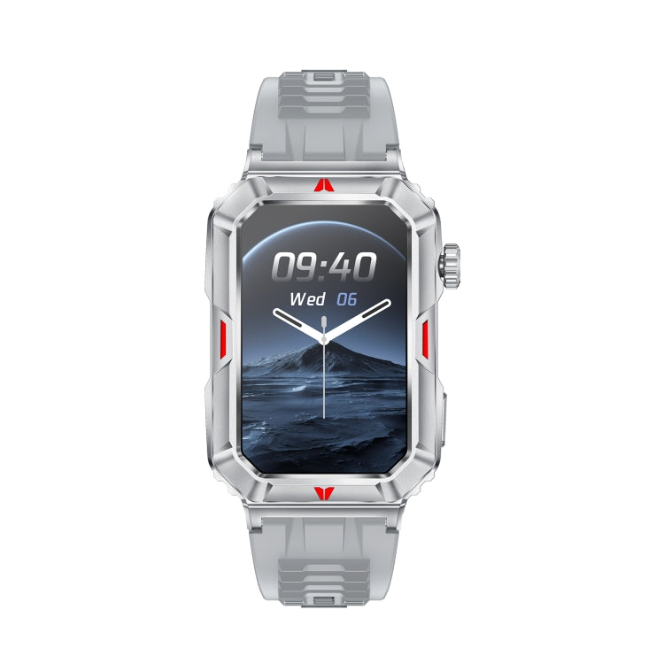 CF26 1.57inch BT5.2 Smart Bracelet Support Sleep Detection, Style:Silicone Strap(Silver) - free shipping - PMC TechLife - Order now!