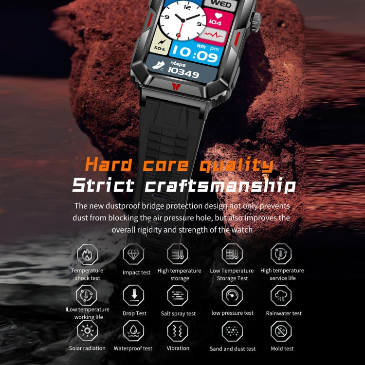 CF26 1.57inch BT5.2 Smart Bracelet Support Sleep Detection, Style:Silicone Strap(Silver) - free shipping - PMC TechLife - Order now!