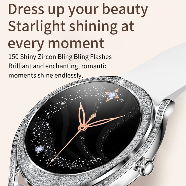 V66 1.28inch BT5.0 Smart Watch Support Heart Rate/ Sleep Detection, Style:Silicone Strap(Gold) - Smart Watches by PMC TechLife | Online Shopping South Africa | PMC TechLife | Buy Now Pay Later Mobicred