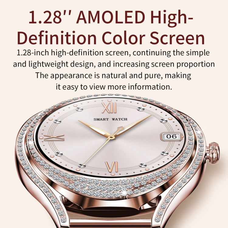 V66 1.28inch BT5.0 Smart Watch Support Heart Rate/ Sleep Detection, Style:Silicone Strap(Gold) - Smart Watches by PMC TechLife | Online Shopping South Africa | PMC TechLife | Buy Now Pay Later Mobicred