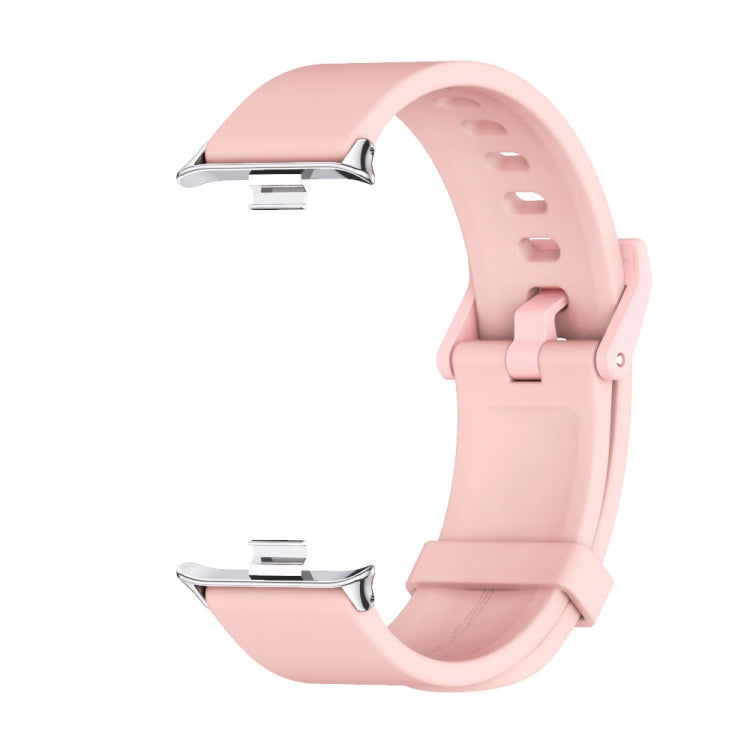 For Xiaomi Smart Band 9 Pro / 8 Pro Mijobs Silicone Breathable Watch Band(Pink Silver) - Watch Bands by MIJOBS | Online Shopping South Africa | PMC TechLife | Buy Now Pay Later Mobicred