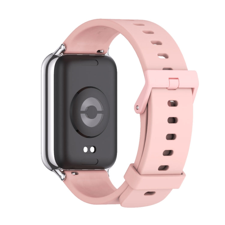 For Xiaomi Smart Band 9 Pro / 8 Pro Mijobs Silicone Breathable Watch Band(Pink Silver) - Watch Bands by MIJOBS | Online Shopping South Africa | PMC TechLife | Buy Now Pay Later Mobicred