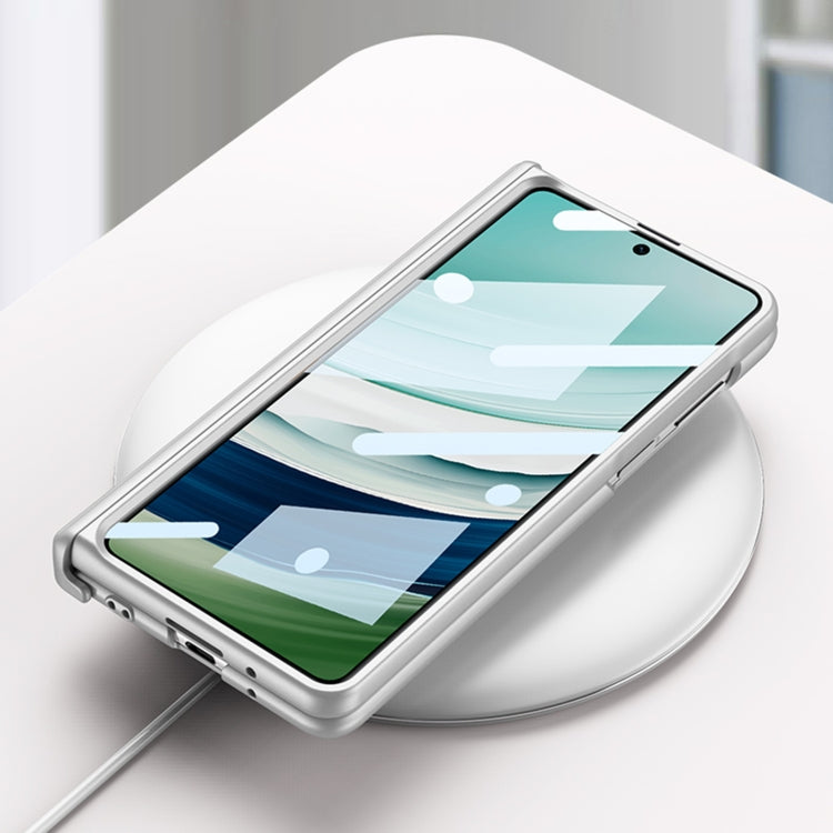 For Huawei Mate X5 GKK Wristband Integrated HD Film Magnetic Hinge Phone Case(Silver) - free shipping - PMC TechLife - Order now!