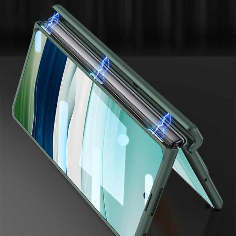 For Huawei Mate X5 GKK Wristband Integrated HD Film Magnetic Hinge Phone Case(Carbon Fiber) - Huawei Cases by GKK | Online Shopping South Africa | PMC TechLife | Buy Now Pay Later Mobicred