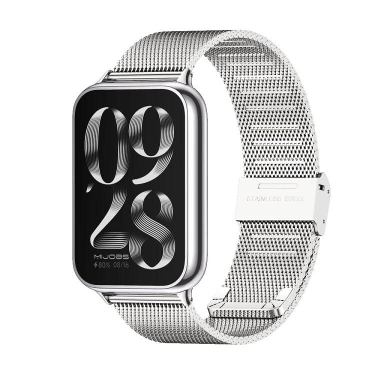 For Xiaomi Smart Band 9 Pro / 8 Pro Mijobs Milan Buckle Stainless Steel Watch Band(Silver) - free shipping - PMC TechLife - Order now!