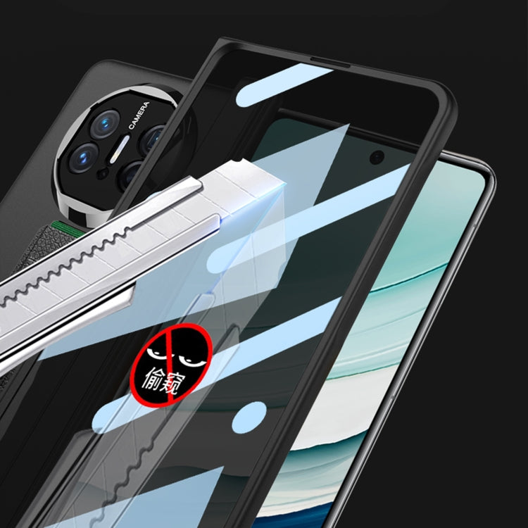 For Huawei Mate X5 GKK Wristband Integrated Privacy Film Magnetic Hinge Phone Case(Black) - free shipping - PMC TechLife - Order now!