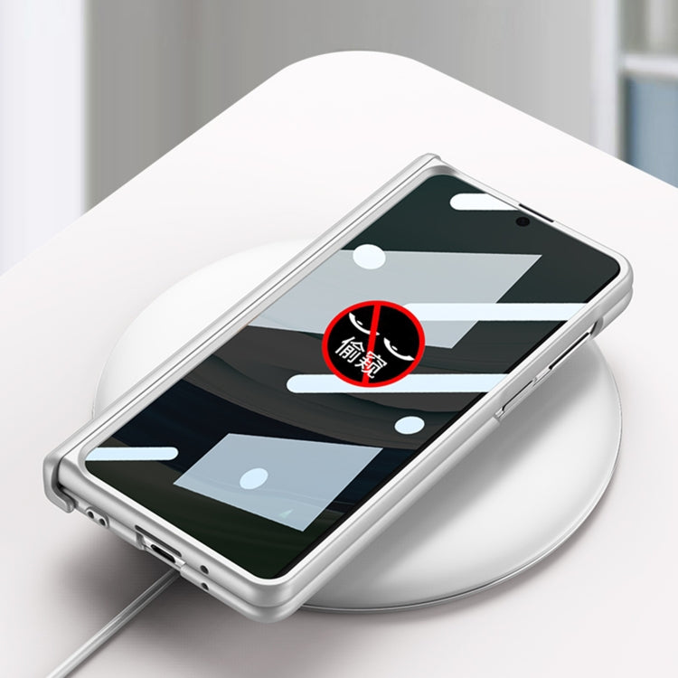 For Huawei Mate X5 GKK Wristband Integrated Privacy Film Magnetic Hinge Phone Case(Carbon Fiber) - free shipping - PMC TechLife - Order now!