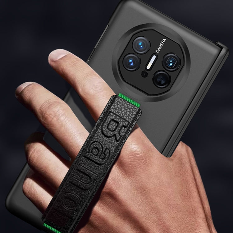 For Huawei Mate X5 GKK Wristband Integrated Privacy Film Magnetic Hinge Phone Case(Carbon Fiber) - free shipping - PMC TechLife - Order now!
