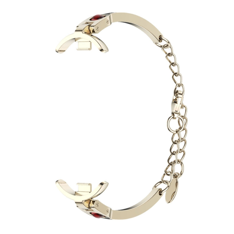 For Xiaomi Mi Band 8 / 9 / 9 NFC Mijobs Ruyi Beauty Bracelet Watch Band(Light Gold Red) - Watch Bands by MIJOBS | Online Shopping South Africa | PMC TechLife | Buy Now Pay Later Mobicred