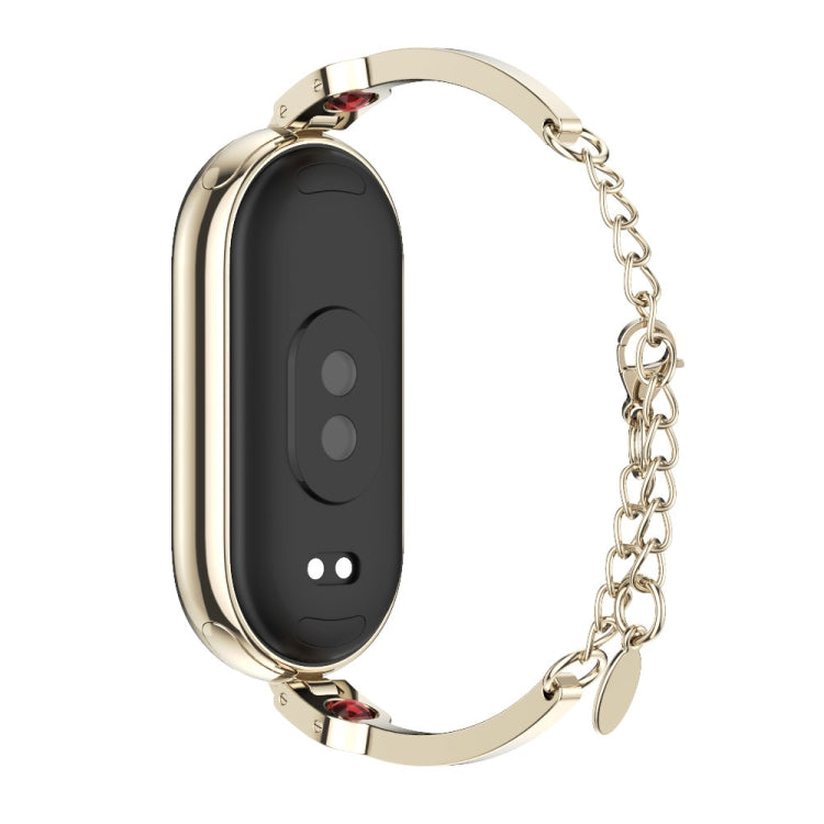 For Xiaomi Mi Band 8 / 9 / 9 NFC Mijobs Ruyi Beauty Bracelet Watch Band(Light Gold Red) - Watch Bands by MIJOBS | Online Shopping South Africa | PMC TechLife | Buy Now Pay Later Mobicred