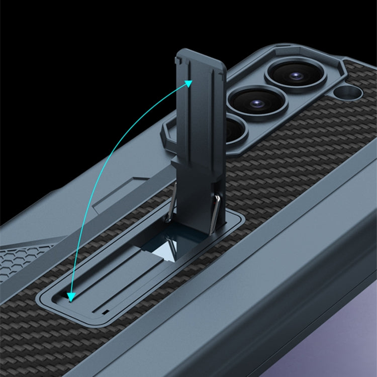 For Samsung Galaxy Z Fold5 GKK Integrated Folding Mech Shell PC Phone Case with Slide Pen Box(Silver) - free shipping - PMC TechLife - Order now!