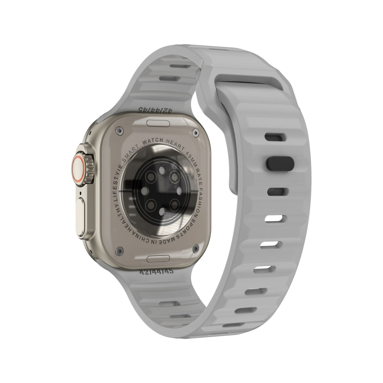 iW9 Ultra 2.04 inch Screen Smart Call Watch, BT Call / Heart Rate / Blood Pressure / Blood Oxygen(Grey Gold) - Smart Wristbands by PMC TechLife | Online Shopping South Africa | PMC TechLife