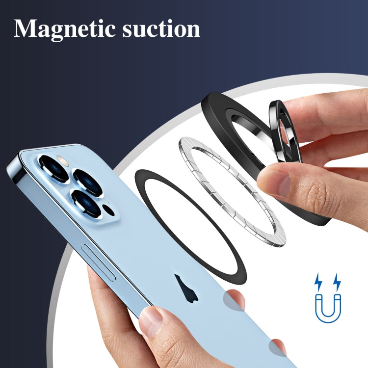 Magsafe Magnetic Electroplating Phone Ring Holder(Black) - free shipping - PMC TechLife - Order now!