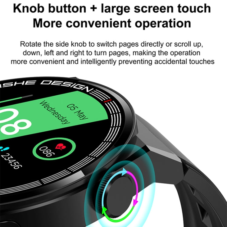 TM06 Smart Bracelet, 1.28 inch IP67 Waterproof Smart Watch, Bluetooth Call / Heart Rate / Blood Pressure / Blood Oxygen(Black) - Smart Watches by PMC TechLife | Online Shopping South Africa | PMC TechLife