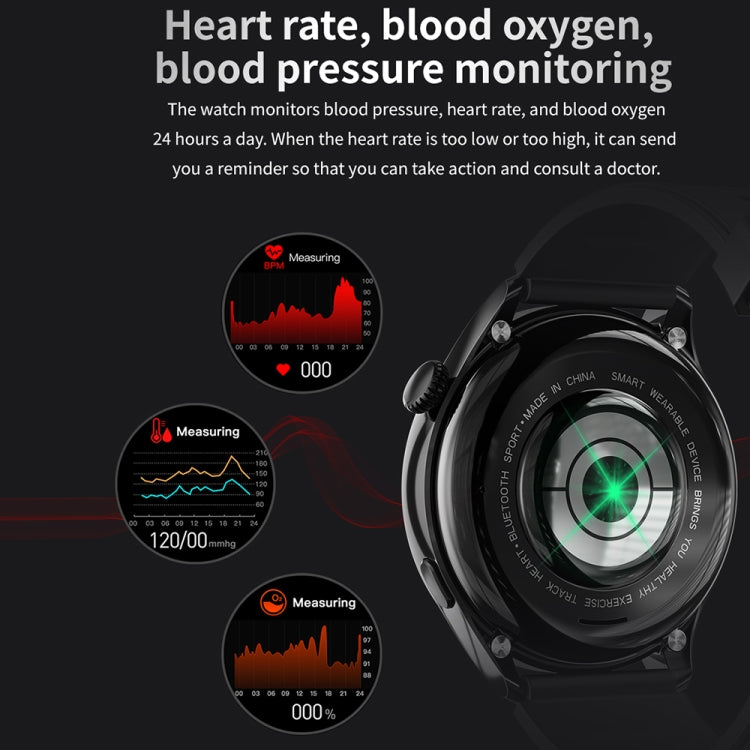 TM05 Pro Smart Bracelet, 1.46 inch Leather Band IP67 Waterproof Smart Watch, Bluetooth Call / Heart Rate / Blood Pressure / Blood Oxygen(Black) - Smart Watches by PMC TechLife | Online Shopping South Africa | PMC TechLife | Buy Now Pay Later Mobicred