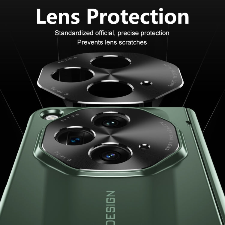 For OPPO Find N3 / OnePlus Open Integrated Frosted Electroplating Full Coverage Phone Case with Pen/Pen Slots(Black) - OnePlus Cases by PMC TechLife | Online Shopping South Africa | PMC TechLife | Buy Now Pay Later Mobicred