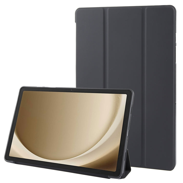 For Samsung Galaxy Tab A9+ Tri-fold Holder Flip Horizontal Flip TPU Leather Tablet Case(Black) - Galaxy Tab A9+ by PMC TechLife | Online Shopping South Africa | PMC TechLife | Buy Now Pay Later Mobicred