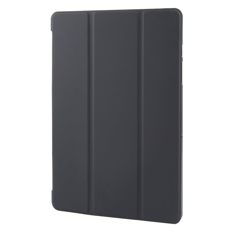 For Samsung Galaxy Tab A9+ Tri-fold Holder Flip Horizontal Flip TPU Leather Tablet Case(Black) - Galaxy Tab A9+ by PMC TechLife | Online Shopping South Africa | PMC TechLife | Buy Now Pay Later Mobicred