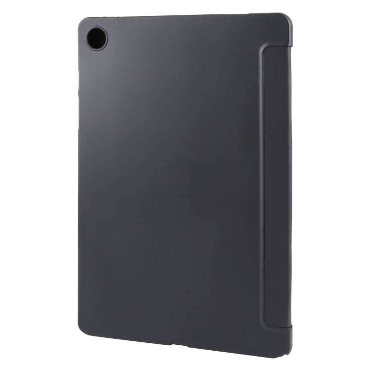 For Samsung Galaxy Tab A9+ Tri-fold Holder Flip Horizontal Flip TPU Leather Tablet Case(Black) - Galaxy Tab A9+ by PMC TechLife | Online Shopping South Africa | PMC TechLife | Buy Now Pay Later Mobicred