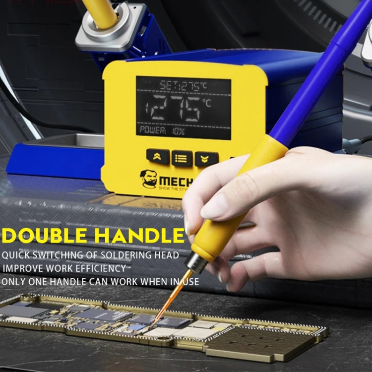 Mechanic 210MAX Dual Station Thermostatic Adjustable Digital Display Soldering Station, Plug:EU - free shipping - PMC TechLife - Order now!