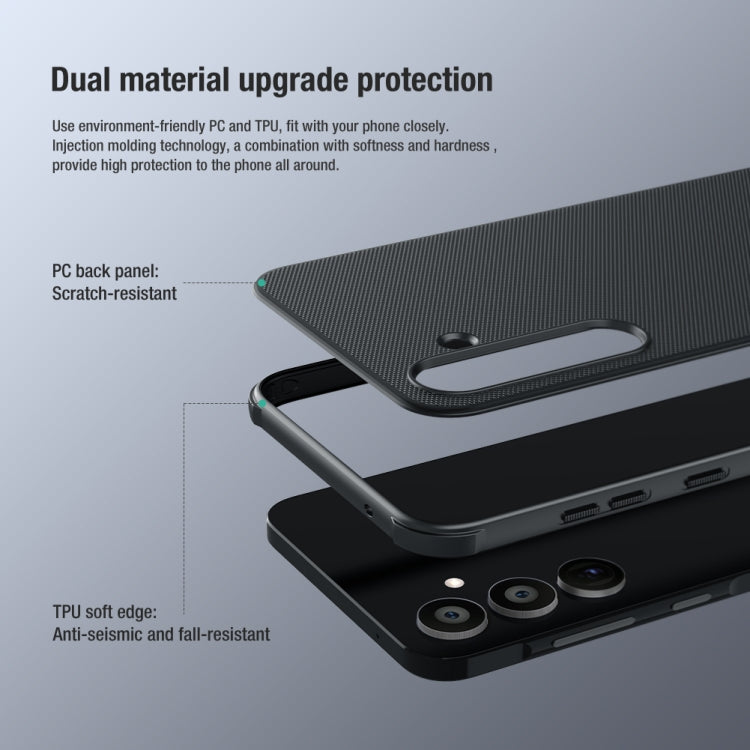 For Samsung Galaxy A55 NILLKIN Frosted Shield Pro PC + TPU Phone Case(Black) - Galaxy Phone Cases by NILLKIN | Online Shopping South Africa | PMC TechLife | Buy Now Pay Later Mobicred